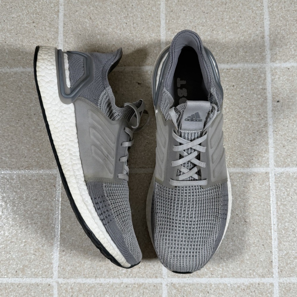 Adidas UltraBoost 19 Shoes Men's Size 11 Triple Grey Athletic Running G54010 - Picture 2 of 8